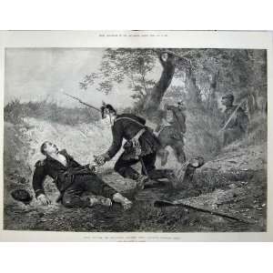   1874 War Soldier Wounded Weapons Battle Country Crofts