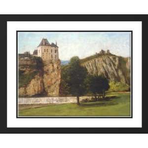  Courbet, Gustave 36x28 Framed and Double Matted Le Chateau 