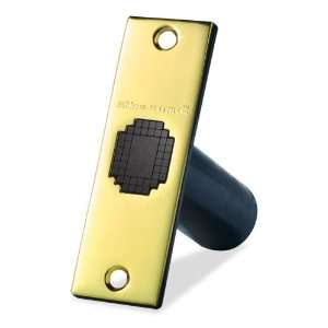   Adjusting High Security Strike Plate with Polished Brass Cover Plate