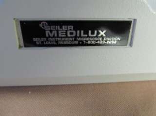 Seiler Medilus Microscope  