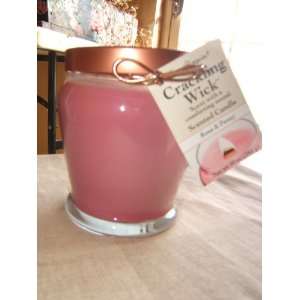 Time & Again Crackling Wick Candle   Rose & Peony Scent * 11 Oz 