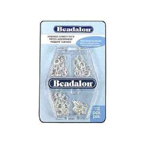  Beadalon Findings Variety Pack Silver 112pc Arts, Crafts 
