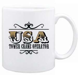  New  Usa Tower Crane Operator   Old Style  Mug 