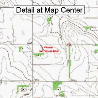  USGS Topographic Quadrangle Map   Wisner, Nebraska (Folded 