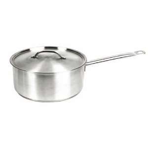  Sauce Pan with Cover, 6 Qt., Induction Ready, Stainless 