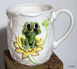 Vintage  Roebuck Frog Mug Relief 1978 Darling  