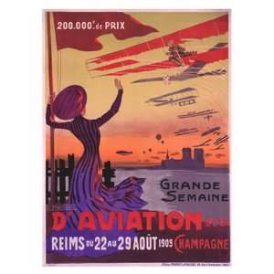  Grande Semaine dAviation Giclee Poster Print by Ernest 