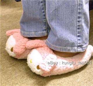   My Melody Bedroom Slippers Fur Scuff Shoes 24.5cm   JAPAN  
