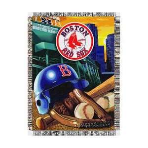  Boston Red Sox Woven Tapestry MLB Throw (Home Field Advantage 