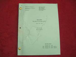 ORIGINAL PERRY MASON TV MOVIE SCRIPT SIGNED BY ACTOR  