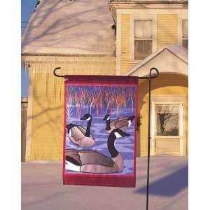  Crisfield Visitors (Geese)   12 X 18 Garden Flag 