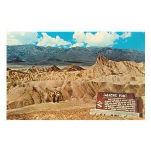  Zabriskie Point, Death Valley Premium Poster Print, 12x8 