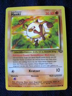 Pokemon Jungle Set Card German Mankey 55/64 Mint  