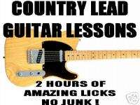 Country Lead Guitar 2 HRS 100% Usable licks No Junk DVD  
