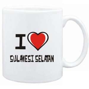 Mug White I love Sulawesi Selatan  Cities  Sports 