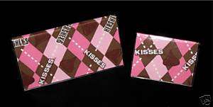 HERSHEYS KISSES Chocolate Candy Fabric Checkbook Cover / Debit Card 