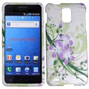  Hard Green Purple Flowers Case Cover Faceplate Protector 