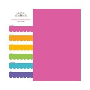 Doodlebug 6 Inch x6 Inch Velvet Cardstock   6PK/Brights  