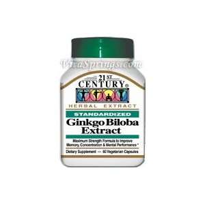  Ginkgo Biloba Extract 60 Vegetarian Capsules, 21st Century 
