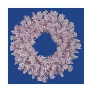  24 Pink Flocked Spruce Wreath 110T Arts, Crafts & Sewing