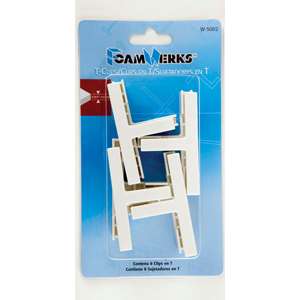 Foamboard T Clips 6 ct Logan FoamWerks 0 0895791170 7  