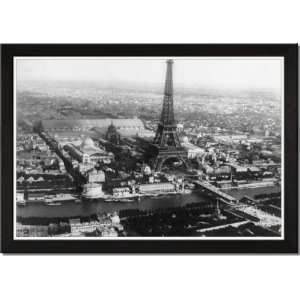   Poster 20x30, Eiffel Tower as viewed from a Balloon