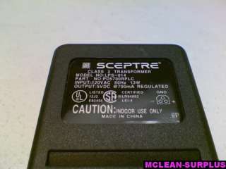 Sceptre LPS 014 5V DC 700/800mA AC Power Adapter  