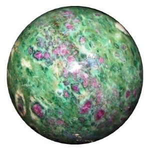   Red Pink Clustered Gemstones Blue Kyanite Healing Sphere Heart Chakra