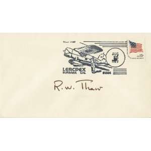  Russell Thaw Racing Pilot Authentic Autographed Cover 