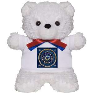  Teddy Bear White Blue Marble Zodiac 