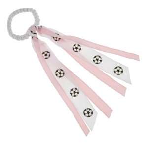  Soffe Light Pink Soccer Ribbon Scrunch Beauty