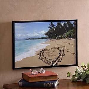  Personalized Canvas Art   Our Paradise Island Design 