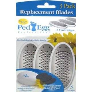 As Seen on TV Ped Egg Replacement Blades with Emery Pads (3 Pack) by 