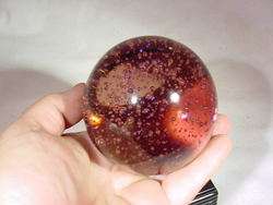   bubble sphere crystal ball with lighted stand lapidary 8161B  