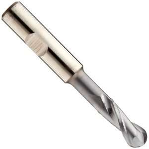   Coated, 2 Flutes, Ball End, 2 1/2 Cutting Length, 1 Cutting Diameter