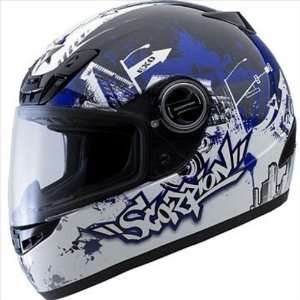 Scorpion EXO 400 Urban Destroyer Helmet Blue 2xl 