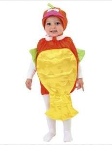 Mullins Square Fish Halloween COSTUME Size 6 18 Months  