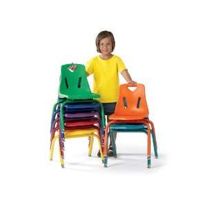   Chair W/Powder Coated Legs   10 Ht   Blue   School & Play Furniture