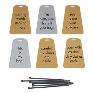  Luggage Tags   Set of 6 Music