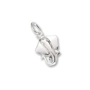 Sting Ray Charm in Sterling Silver