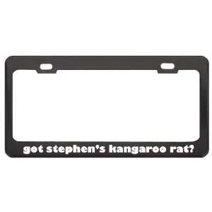Got StephenS Kangaroo Rat? Animals Pets Black Metal License Plate 