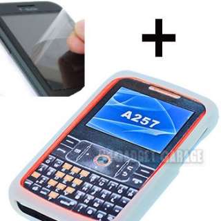 Gel Skin Rubber Case Cover For Samsung Magnet A257 +LCD  