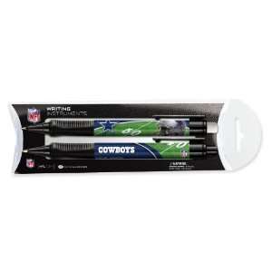 Dallas Cowboys Ballpoint Grip Pen and Mechanical Pencil Set in Pillow 
