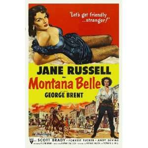  Montana Belle Poster Movie B 27x40