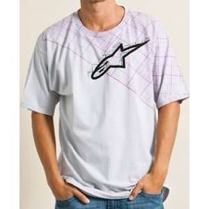  Alpinestars Grip T Shirt , Size Md, Color Silver 