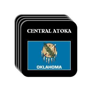  US State Flag   CENTRAL ATOKA, Oklahoma (OK) Set of 4 Mini 