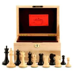  Jaques of London 1854 Edition Staunton Chess Set with Oak Chess 