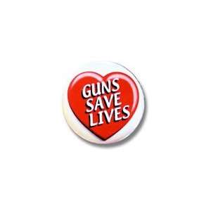  Guns Save Lives   Tasteful 1 1/2 Size Buttons 5 Pack 
