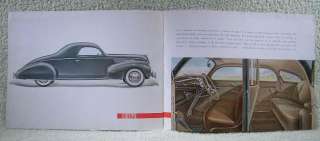 LINCOLN ZEPHYR 1938 V 12 DELUXE  DECO COUPE  BROCHURE  