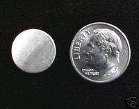 Six Nickel silver sheet disks 1/2 13mm findings d001  
